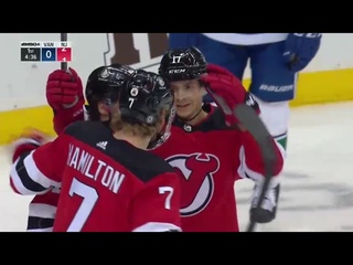 Yegor Sharangovich’s goal vs Canucks (28 feb 2022)