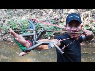 How To Make King Slingshot From Motorbike Parts | King Slingshot VS Huge Fish | DIY