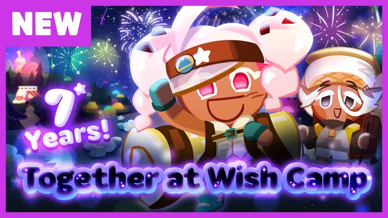 Cookie Run Oven Break 7th Anniversary Update Together at Wish Camp