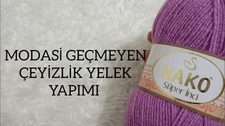 Modası geçmeyen En Basit Anne Yeleği Yapımı ✅/ knit pattern