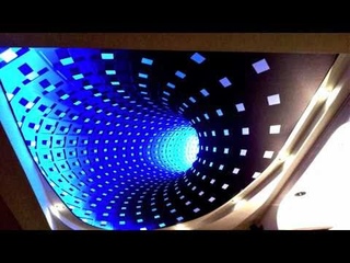 New 3D Effect Technology on Stretch Ceiling Clipso with RGB LED light Installation in New York USA.
