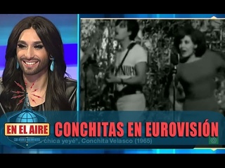 Conchita Wurst: “Creo que el vídeo de Edurne es fantástico y su voz es muy bonita“ - En el aire