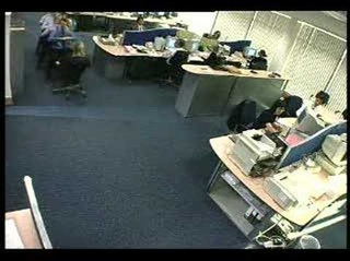 office (funny chair rowing)