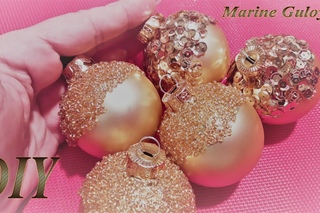 Декор игрушек на новый год 3 варианта ✔ Marine DIY Guloyan✔