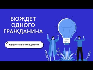 #Б.О.Г. Бюджет одного гражданина