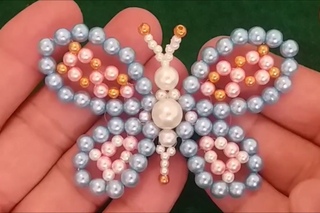 DIY |  BORBOLETA DE PÉROLAS  Maria Clara | Ideal para as Princesas | Cícero Alencar
