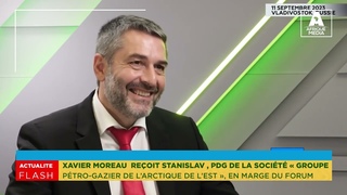 XAVIER MOREAU  REÇOIT STANISLAV NEVEROV, PDG DE LA SOCIÉTÉ « GROUPE PÉTRO GAZIER DE L’ARCTIQUE