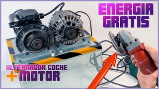 Cmo hacer un generador de ENERGIA GRATIS con un ALTERNADOR DE COCHE