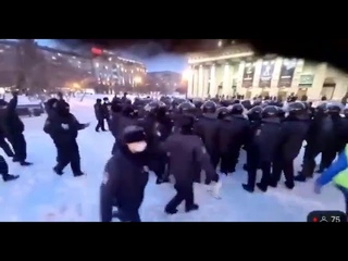 РОСІЯ ВСТАВАЙ! Новосибірці вийшли на протестну акцію