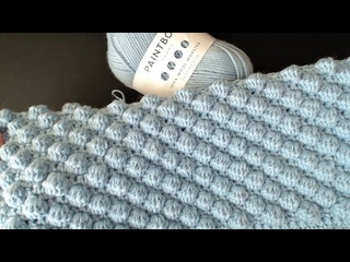 How to crochet Perfect bobble blanket. An easy way to crochet bobbles and clusters.