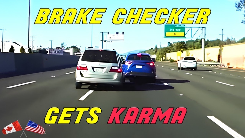 HONDA TRIES TO BRAKE CHECK DRIVER, BUT INSTEAD HITS ANOTHER