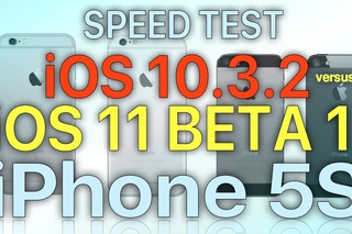 iPhone 5S - iOS 11 Speed Test : iOS  vs iOS 11 Beta 1 (Build # 15A5278f)