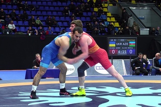 Киевский 2018, Təsəlliverici görüş - Yevhen German (UKR) - Elvin Mürsəliyev (0:9)