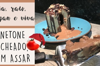 PANETONE RECHEADO, sem assar (raw, vegan, sem glten, sem lactose)