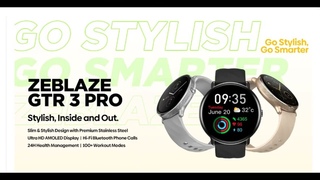 Stainless Steel Fitness and Wellness Smart Watch   Silver Zeblaze GTR 3 Pro