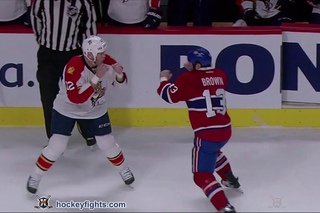 Shawn Thornton vs Mike Brown Mar 15, 2016