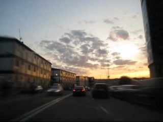Evening ride in Moscow, Russia (timelapse)