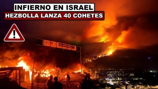 🔴HACE MINUTOS, ISRAEL SE ESTA QUEMANDO, HEZBOLLAH LANZA 40 MISILES, ESTAN EVACUAN, ISRAEL IS BURNING