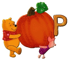 алфавит Винни-Пух и Пятачок с тыквой, image #16
