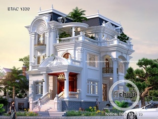 Mẫu Biệt thự tân cổ điển Đẹp - Xu hướng 2019 - BTAC1330