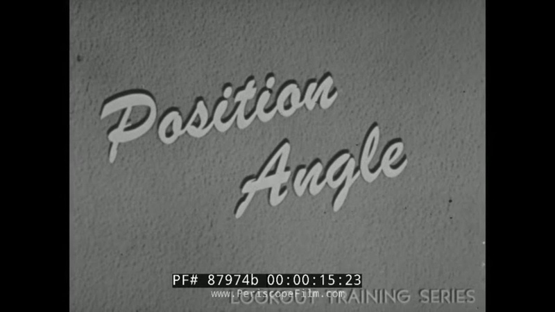 1944 U. S. NAVY SKY LOOKOUT TRAINING FILM POSITION ANGLE AIRPLANE SPOTTING