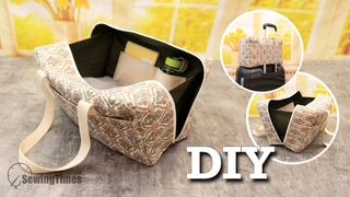 🚀 DIY Travel Bag with Trolley Sleeve | How to make a Carry On Underseat Luggage
