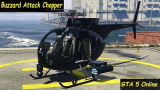 GTA 5 Online: Buzzard Attack Chopper (tests)
