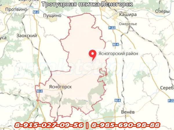 Ясногорское водохранилище показать на карте