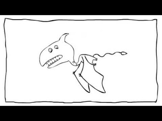летящий птеродактиль