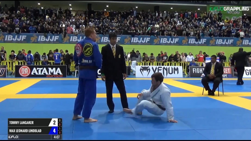 Tommy Langaker vs Max Leonard Lindblad IBJJF 2017 European