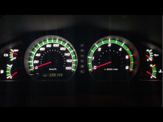 Toyota Lend Cruser 100 пересвет щитка приборов
