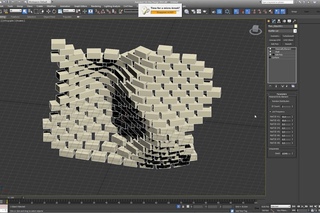 Create curved brick wall in 3ds max with floor generator script
