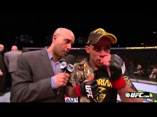 UFC on FUEL TV 7: Renan Barao Octagon Interview