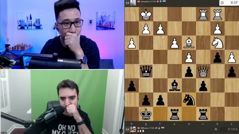 E6 TRICKY LINE, , FM LEFONG HUA vs IM ERIC ROSEN, , GAME,