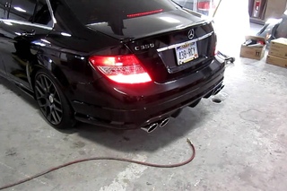 C350 with Eisenmann Race Exhaust Indoor