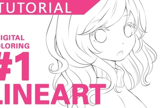 Lineart (Digital Coloring) | Tutorial | Paint Tool SAI
