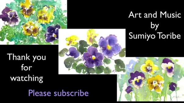 How to paint Pansy in 3 different technique in