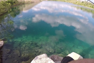 MASSIVE School Of Bass -- CRYSTAL Clear Water!