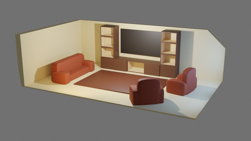 Трехмерная модель комнаты. Blender stylized room. Комната в блендере. 3д модели комнат для интерьера. Бесплатная 3д модель комнаты.