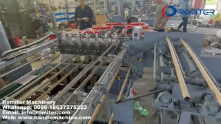 Automatic Wooden Broom & Mop Handle Plastic Sleeve Inserting Machine